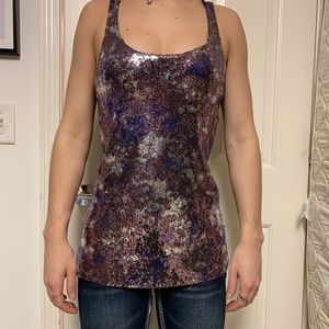 Night out sequined tank top